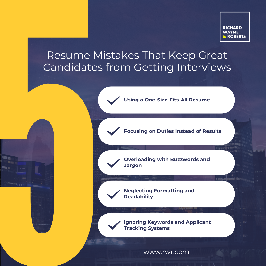 5 Resume Mistakes That Keep Great Candidates from Getting Interviews
