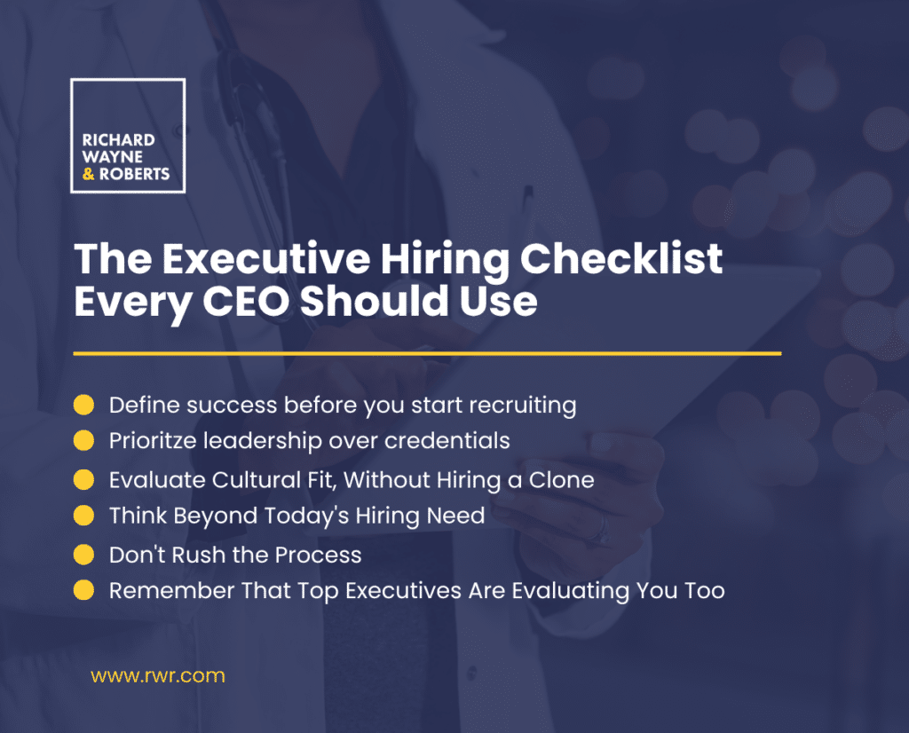 rwr, richard wayne & roberts, hiring, ceo, executive search, recruiting firm