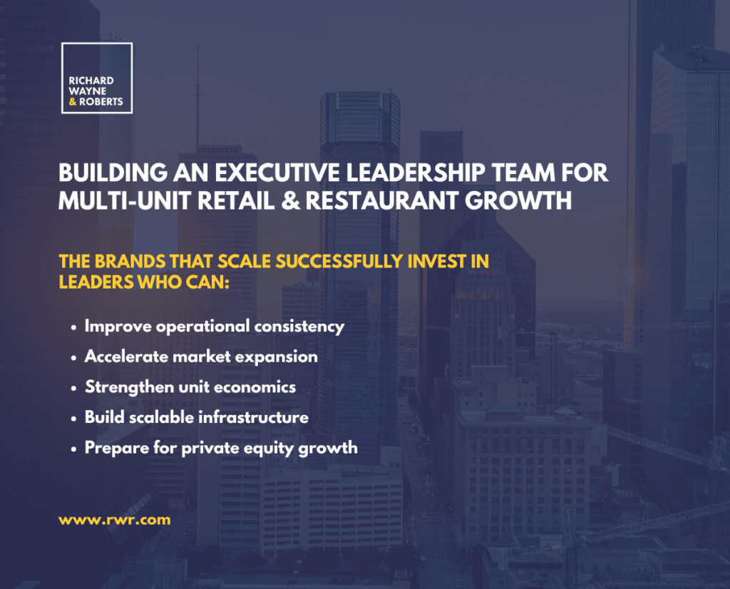 rwr, retail, restaurant, hiring, leadership, richard wayne and roberts, recruiting, executive search